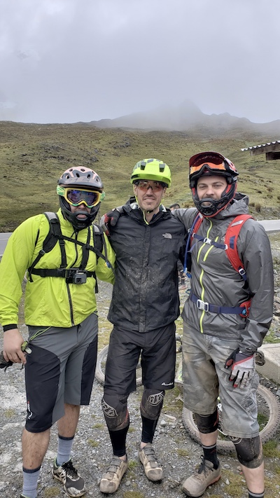 Mountain biking with Enrique and Val outside Ollatatataytambo, Peru